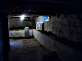 [picture: Basement with fan]
