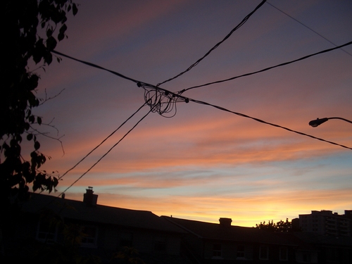 [Picture: Sunset on Lauder Avenue]