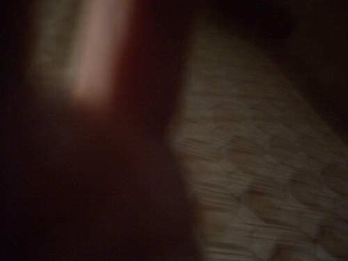 [Picture: Blurry hexagonal floor]