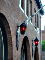 [Picture: Red Lanterns on Brick Wall]