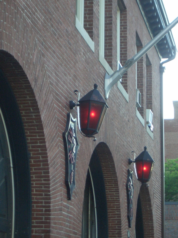 [Picture: Red Lanterns on Brick Wall]