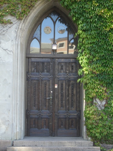 [Picture: Church door]