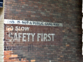 [picture: This is not a public gang way]