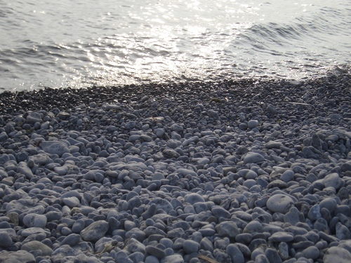 [Picture: Waves lapping the beach 2]