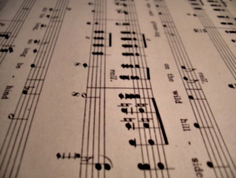 [picture: Music staves]