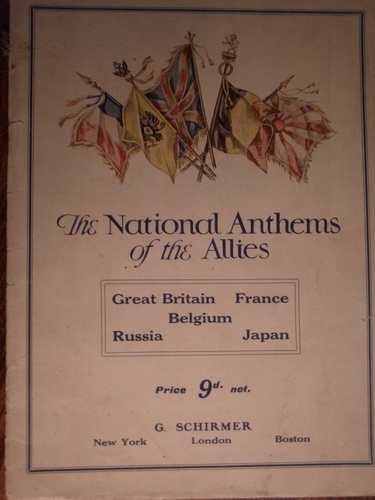 [Picture: National Anthems of the Allies]