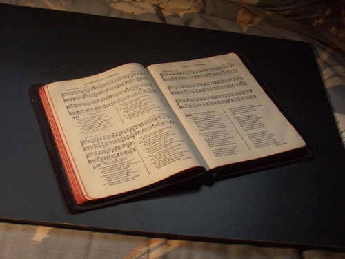 [Picture: Old hymn book 3]