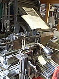 [Picture: Linotype Machine]