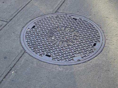 [Picture: Manhole cover]