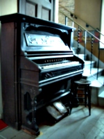 [picture: Antique pedal organ]