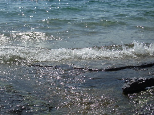 [Picture: Water on rocky shore 3]