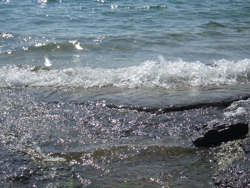 [Picture: Water on rocky shore 5]