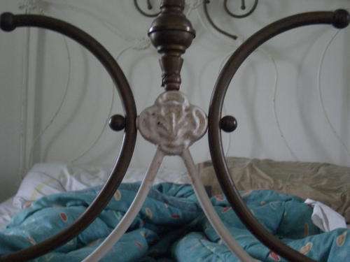 [Picture: Iron bedstead]
