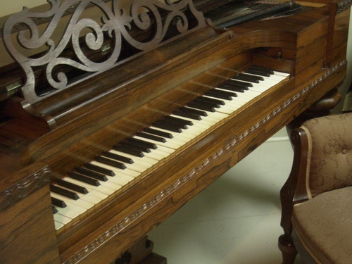 [Picture: Victorian Square Grand Piano]