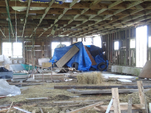 [Picture: Inside the barn]