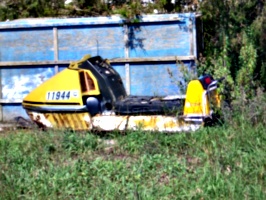 [Picture: Old skidoo]