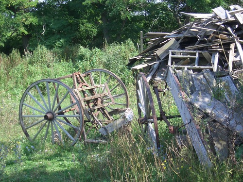 [Picture: Old carts]