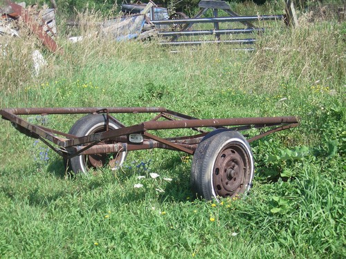 [Picture: Old boat trailer 2]
