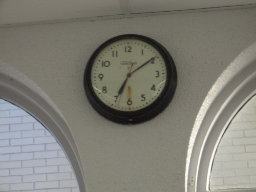 [Picture: Station clock]