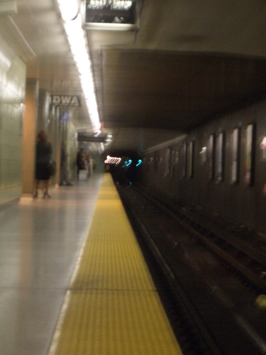 [Picture: Blurred subway station platform 2]