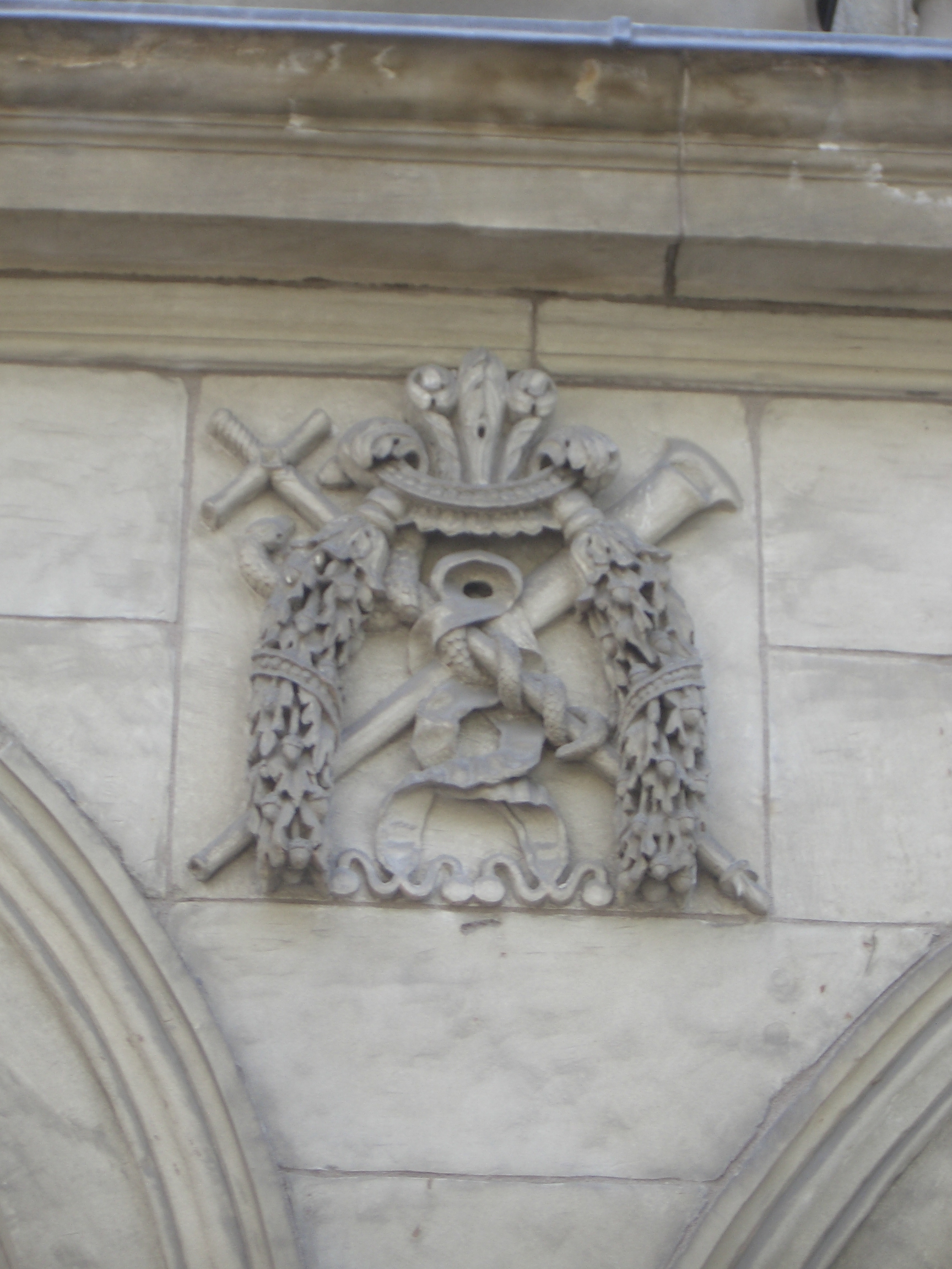 [Picture: Stone coat of arms 2]