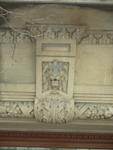[Picture: Carved stone lion’s head 2]