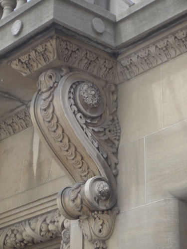 [Picture: Carved stone corbel]