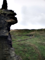 [picture: Ruins of Tintagel Castle 10: End of the wall]