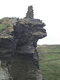 [Picture: Ruins of Tintagel Castle 11: End of the wall 2]