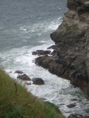 [Picture: Ruins of Tintagel Castle 12: Foot of the cliff]