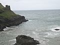 [Picture: Ruins of Tintagel Castle 15: Looking out to sea]