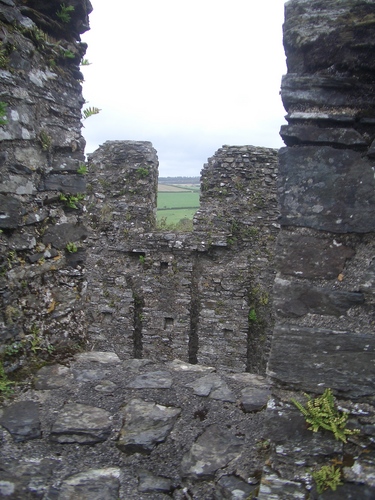 [Picture: Restormel Castle 25: On the castle roof 2]