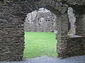 [Picture: Restormel Castle 27: Arched doorway]