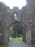 [Picture: Restormel Castle 33: looking out of the main gate 2]
