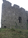[Picture: Restormel Castle 42: Bitten-off Wall]