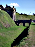 [picture: Pendennis Castle 1: the moat]