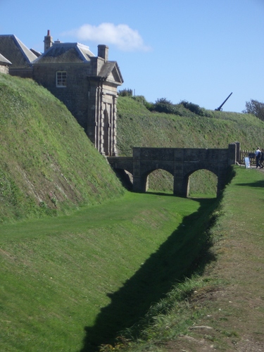 [Picture: Pendennis Castle 1: the moat]