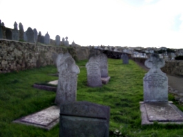[picture: Cornish graveyard]