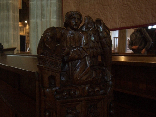 [Picture: Parish Church 6: Carved angel]