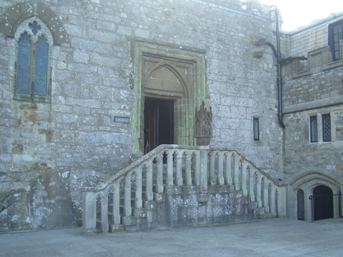 [Picture: Steps up to the chapel]