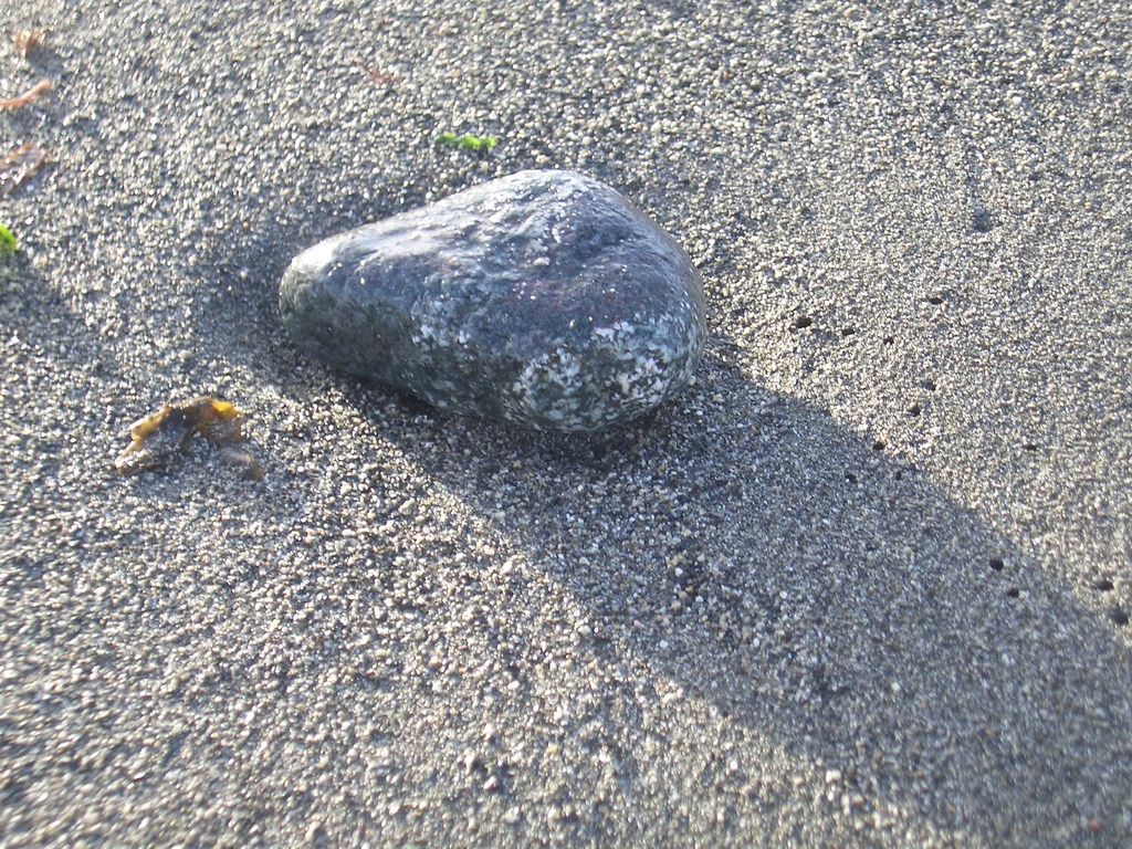[Picture: Small rock on the beach]
