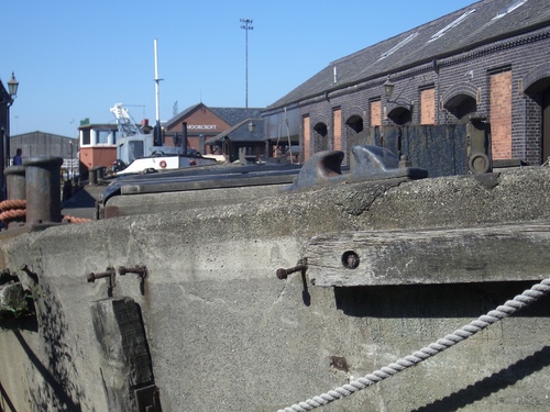 [Picture: Ferro Concrete Barge (detail)]