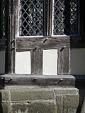 [Picture: Tudor woodwork: window (detail)]