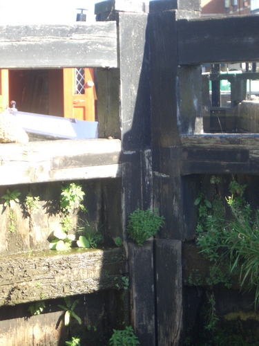 [Picture: Canal lock gates for panorama: 1]