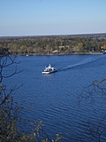 [Picture: Glenora Ferry with Autumn Trees: 2]
