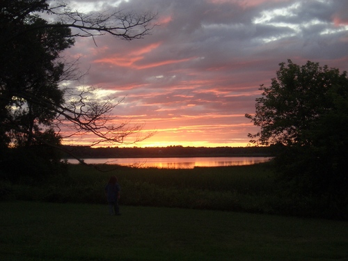 [Picture: Sunset in Cherry Valley 4, With Larry]