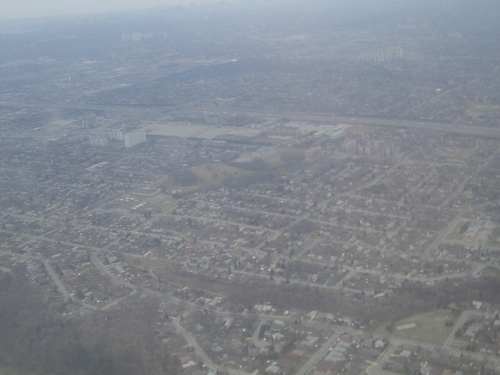 [Picture: Flying over Toronto]