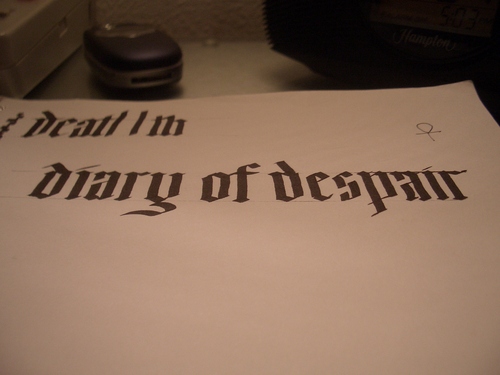 [Picture: Diary of Despair]