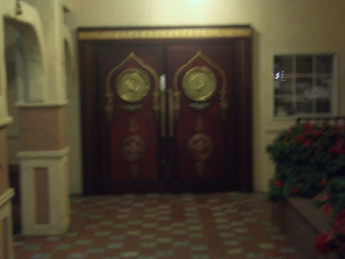 [Picture: Ornate door]