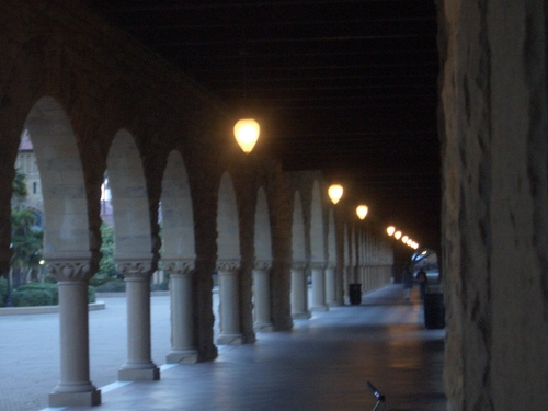 [Picture: Blurry cloisters]